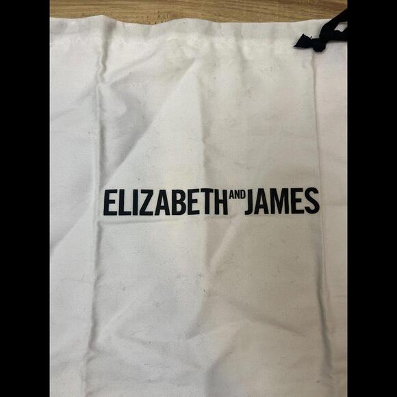 Elizabeth And James White Cotton Drawstring Dust Cover Storage Bag 12" x 12" - Picture 2 of 4